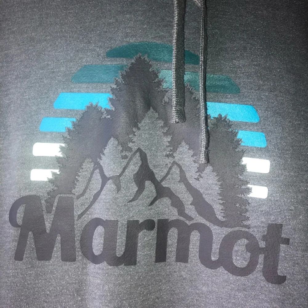 Marmot gray hoodie size XL - Picture 3 of 4